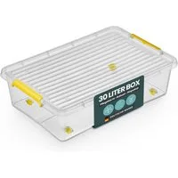 Kreher Aufbewahrungsbox Simple Store, in Transparent, rollbar, BPA-frei Set/Größe wählbar) (1 St)