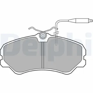 Delphi Bremsbel?ge vorne Citroen C25 Fiat Ducato Peugeot J5 LP594