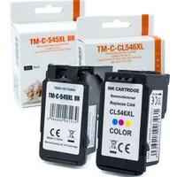 Kompatibel Canon PG-545 XL, CL-546 XL Multipack 4-Farben (Schwarz, Tintenpatrone (3355)