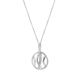 Orphelia Damen-Kette aus 925er Sterlingsilber mit Anhänger – Silber ZH-4768