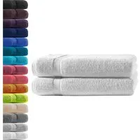 Hometex Premium Textiles Handtuch in Premium Qualität 500 g/m², Feinster Frottier-Stoff 100% Baumwolle, 2x Duschtuch, weich, saugfähig, extra schwer & flauschig