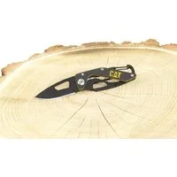 CATERPILLAR Taschenmesser Klappmesser Drop-Point-Klinge 5,4 cm Edelstahl Gürtelclip, (1 St), Drop Point Klinge, Daumenlrille, Gürtelclip, Karabinerclip