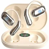 MOPUEA Bluetooth Kopfhörer Übersetzungs Kopfhörer Open-Ear-Kopfhörer Open-Ear-Kopfhörer (Clip-on Sport-Kopfhörer, Bluetooth 5.4, Offenes Ohrclip-Design, IPX7 Wasserdicht, Echtzeit-Übersetzung in 144 Sprachen, Ohrhörer Übersetzergerät für Übung, Büro,