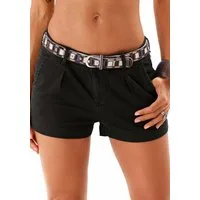 LASCANA Shorts aus elastischer, sommerlicher Baumwollware mit Taschen, kurze Hose, Freizeitlook, Sommerhose