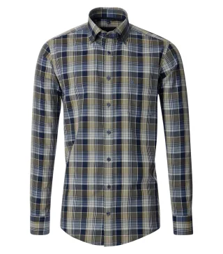 CASAMODA - Freizeithemd grün - Gr. - 3XL