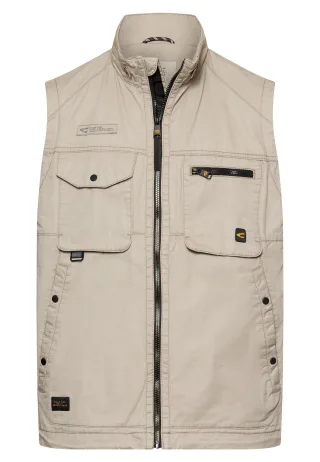 camel active - Outdoor Weste mit Innentaschen light beige - Gr. - L