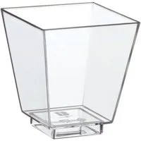 Starpak Schale 50 Fingerfood - Schalen, PS eckig 50ml 5cm x 4,5cm x 4,5cm glasklar