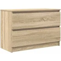 vidaXL TV-Schrank TV-Schrank Sonoma-Eiche 80x35x54 cm Holzwerkstoff (1-St)