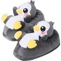Corimori Tier Pantoffeln für Erwachsene Einheitsgröße 34-44 Plüsch Hausschuhe (Packung, Geschenk) EU Einheitsgröße 34-44, Pablo der Pinguin, für Kinder und Erwachsene