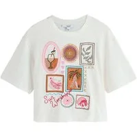 Next T-Shirt T-Shirt mit Grafikstickerei (1-tlg)