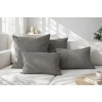 Amilian Dekokissen Sofakissen Cord-Optik 4er Set mit Füllung 2x 40x40 + 2x 35x45 cm, mit Füllung, Hotelverschluss, formstabil