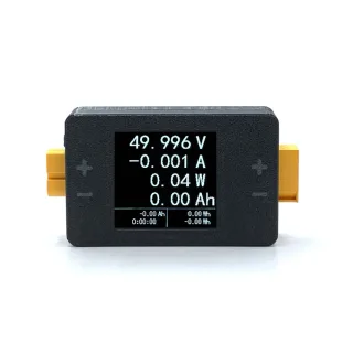 XT60 8-150V Power Meter 1.5 Inch LCD Dual Directional Monitoring High Precision Real-Time Voltage Current Measurement