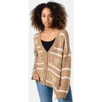 Rayshyne Strickjacke PM68 (Festliche Strickjacke Cardigan mit Knöpfen) Mustermix, mit Wollanteil