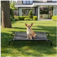 belviona Hundebett erhöht, wetterfeste Outdoor-Hundeliege, Mesh-Material & Metallrahmen, atmungsaktiv & pflegeleicht