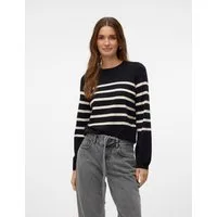 Vero Moda Rundhalspullover VMSABA PLAIN LS O-NECK PULLOVER GA NOOS