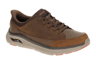 Skechers ARCH FIT CROSSER 205656 CDB dunkel-braun - bequeme Slipper f?r Herren