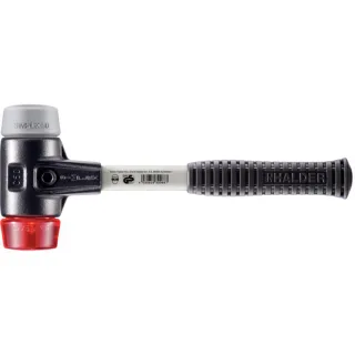HALDER SIMPLEX - Schonhammer mit verstärktem Tempergussgehäuse und Fiberglasstiel, TPE-mid / Plastik - 3736.050