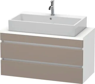 Duravit DuraStyle Konsolenwaschtischunterbau wandhängend Basalt & Weiß Matt 1000x478x512 mm - DS5309 DS530904318