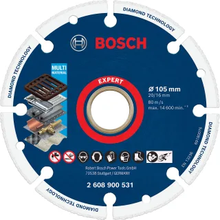 Bosch EXPERT Diamond Metal Wheel Trennscheibe,105 x 20/16 mm - 2608900531