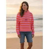 salzhaut Kapuzenpullover Adebaar Damen Hoodie Adebaar mit Streifen - Kapuzenpullover modisch gestreift