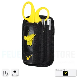 Handschuh-Holster | TEE-UU | PULL | für bis zu 5 Paar Infektionsschutzhandschuhe | Schlaufe | abriebfestes Kleiderscheren-Fach | 2 Stifte-Fächer