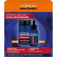 L'ORÉAL PARIS MEN EXPERT Pflege-Set Power Age-Set: Serum & Pflege, mit Hyaluron