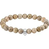 THOMAS SABO Charm-Armband Charm Club: Bead-Armband Daisy Jaspis, mit Jaspis