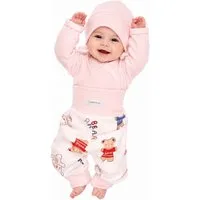 La Bortini Erstausstattungspaket Baby Anzug Wickelbody mit Kratzschutz Mütze Mitwachshose (für Jungen und Mädchen, Anzug für Neugeborene 3-teilig) Erstlingsset 44 50 56 62 68 74 80 86