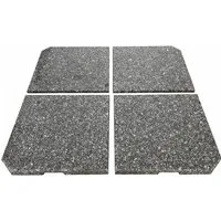 Gardissimo Schirmständer-Platte Granit Beschwerer Platten New Rock 4 x 30 kg Sonnenschirm Ampelschirm, Apmelschirme, Sonnenschirme, Kreußfußständer, (Spar-Set, 4-tlg., 4 Platten), 4 Stück / wetterfest / langlebig