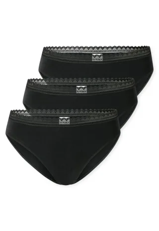 SCHIESSER - 3PACK Rio Slip schwarz - Gr. - 42