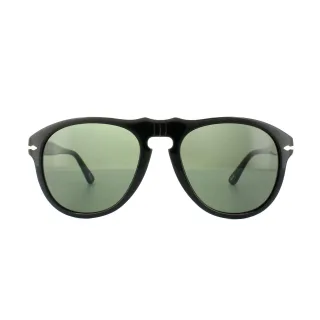 Persol Aviator Mens Schwarz Grün Sonnenbrille