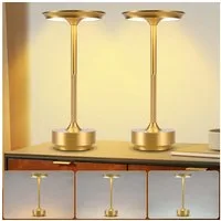 ZMH LED Tischleuchte Kabellos Nachttischlampe Touch Dimmbar Lampe Fensterbank Wohnzimmer, Augenschutz, Einfache Installtion, LED fest integriert, 3000-6500K, mehrere Helligkeitsstufen Akkulampe mit USB-Ladefunktion Kinderzimmer