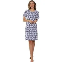 Pastunette Nachthemd Damen Schlafshirt mit kurzem Arm (1-tlg) Baumwolle