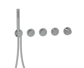 Herzbach MODUL7 PUSH Thermostat-Farbset 3 Verbraucher Chrom, 70.703003.1.01 70.703003.1.01