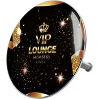 Sanilo Badewannenstöpsel VIP Lounge, Ø 7.2 cm, hochwertig, universell, mit Motiv, 100% wasserdicht