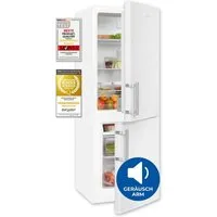 exquisit Kühl-/Gefrierkombination KGC5233-60-HE-040D, 142.5 cm hoch, 50 cm breit, 173 Liter, Alarm-Funktion, 4-Sterne-Gefrierfach, 3 Glasablagen