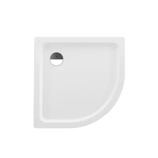 LAUFEN Viertelkreis Duschwanne Platina Stahl inkl.Schallschutz 900x900x65 weiß, H2150180000401 H2150180000401