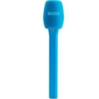 Interview Micro , Mikrofon blau, Handadapter für Rode Wireless Sendemodule