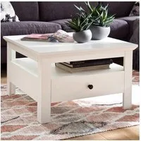 trendteam Couchtisch, Wohnzimmertisch Loungetisch Beistelltisch Sofatisch Weiß 70x45x70 cm