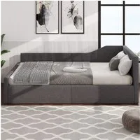 i@home Daybett Tagesbett,grau/weiß (Packung set), mit Stauraum,140*200