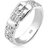 Elli Fingerring Gürtel 925 Silber, mit Kristallen von Swarovski®, Gürtel-Design