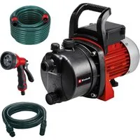 Einhell Gartenpumpe GC-GP 6538 Set/I, 3.800 l/h max.,mit 4m Saugschlauch, 20m Gartenschlauch, Sprühpistole