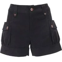 Guru-Shop Hose & Shorts Bequeme Cordshorts, kurze Hose mit Kokosknöpfen.. alternative Bekleidung