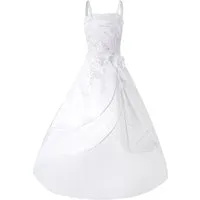 Märchenburg Spitzenkleid Satinkleid HOCHELEGANTES Kommunionkleid BLUMENMÄDCHENKLEID m. Reifrock - KOMMUNIONKLEID - Hyazinthe 2026 -
