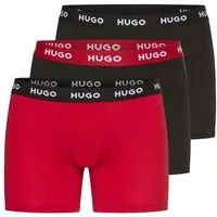 HUGO Boxer BOXERBR TRIPLE (Packung, 3-St., 3er) mit elastischem Bund