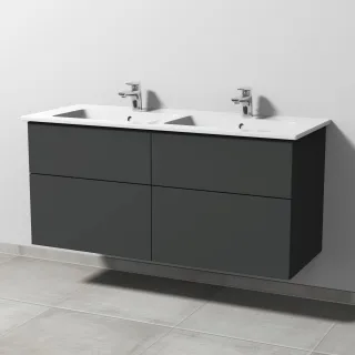 Sanipa 3way Keramik-Set Keramik-Waschtisch und Unterbau (SP328) SP3281B