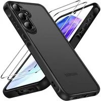 SmartUP Smartphone-Hülle + 2X Schutzglas für Samsung Galaxy A55 5G Panzerfolie Display Case 9H 6,6, kompletter Rundumschutz
