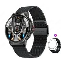 HS Smartwatch Herren großer Bildschirm, Fitness-Tracker IP68 wasserdichte Smartwatch
