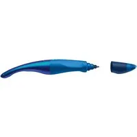 STABILO Tintenroller Linkshänder - Holograph Edition blau, inkl. Patrone