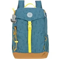 LÄSSIG Kinderrucksack Adventure, Blue, Big Backpack, inkl. thermoisolierter Sitzunterlage, aus recyceltem Material